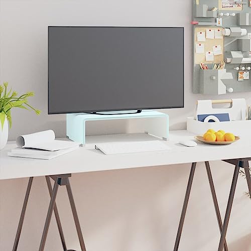 Furniture Home Tools TV-Ständer / Monitorerhöhung, Glas, Grün, 40 x 25 x 11 cm von csderty