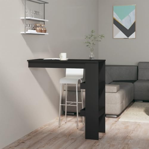 Furniture Home Tools Wand-Bartisch, Holz, 102 x 45 x 103,5 cm, Schwarz von csderty