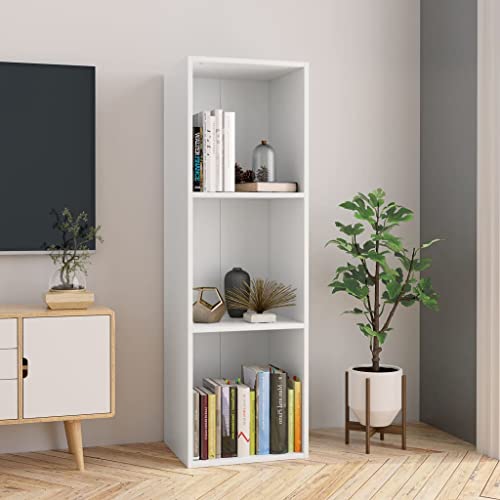 Möbel Home Tools Bücherschrank/TV-Schrank, Weiß, 36 x 30 x 114 cm, Holzwerkstoff von csderty