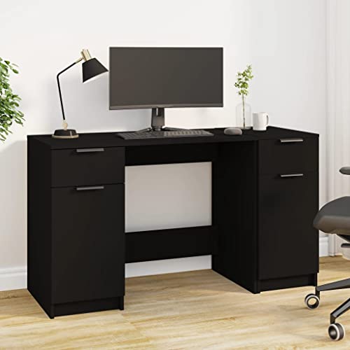 csderty Dieser Artikel: Schreibtisch mit Beistellschrank, schwarz, Holzwerkstoff von csderty