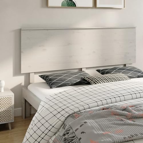 csderty Furniture Home Tools Bett Kopfteil Weiß 184x6x82,5 cm Massivholz Kiefer von csderty