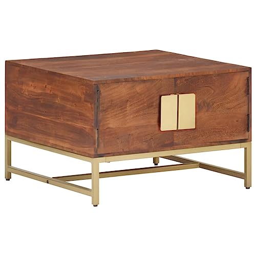 csderty Furniture Home Tools Couchtisch Honigbraun 67x67x45cm Akazienholz massiv von csderty