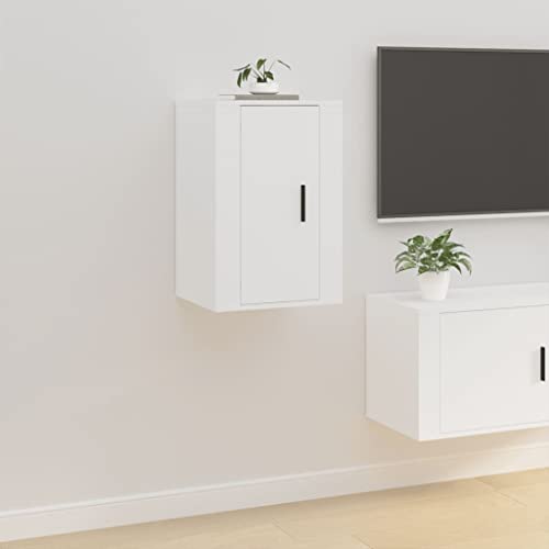 csderty Furniture Home Tools TV-Schrank, Wandmontage, Weiß, 40 x 34,5 x 60 cm von csderty