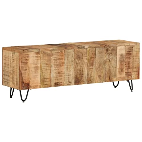 csderty Furniture Home Tools TV-Schrank 110x30x40 cm Massivholz Mango von csderty