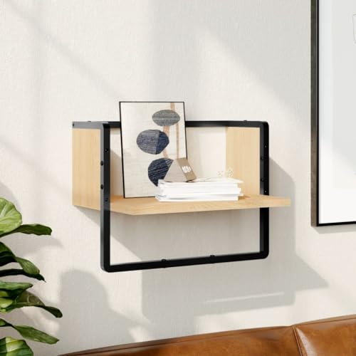 csderty Furniture Home Tools Wandregal mit Bar, Sonoma-Eiche, 40 x 25 x 30 cm von csderty