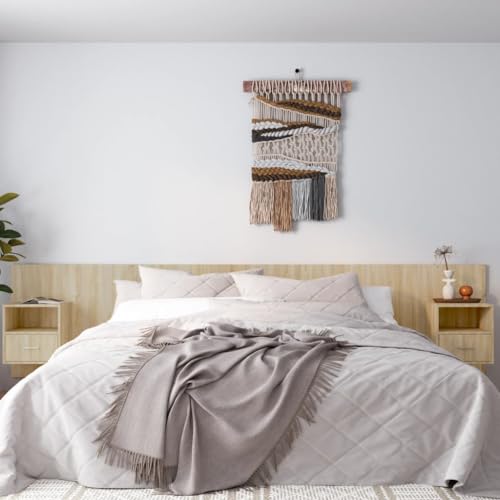 csderty Möbel Home Tools Bett Kopfteil mit Schränken Sonoma Eiche Holzwerkstoff von csderty