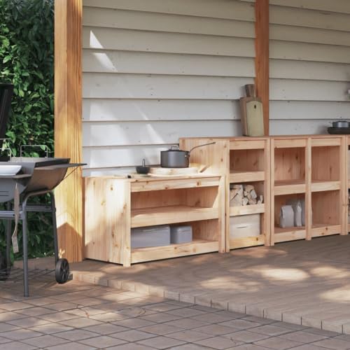 csderty Möbel Home Tools Outdoor Küchenschränke 2 Stück Massivholz Kiefer von csderty