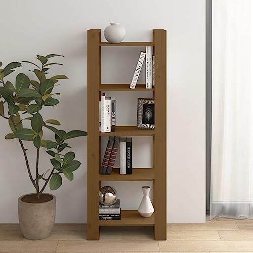 csderty Möbel Wohnwerkzeuge Bücherschrank Raumteiler Honigbraun 60x35x160cm Massivholz von csderty