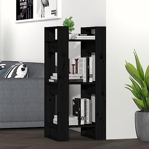 csderty Möbel Wohnwerkzeuge Bücherschrank Raumteiler schwarz 41x35x91cm Massivholz Kiefer von csderty