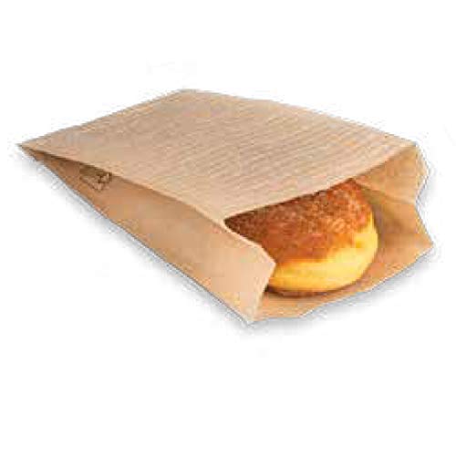 Fett- und fettabweisendes Papier für Frittieren, Sandwiches, Chips, Pizzas oder Desserts. Kompostierbar, recycelbar und wasserabweisend. (200 Beutel auf beiden Seiten, 17 x 17 cm). von cubex professional