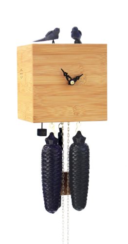 Rombach & Haas Moderne Kuckucksuhr 8 Tage Werk, Bambus Rombach & Haas Moderne Kuckucksuhr 8 Tage Werk, Bambus von cuckooclocks