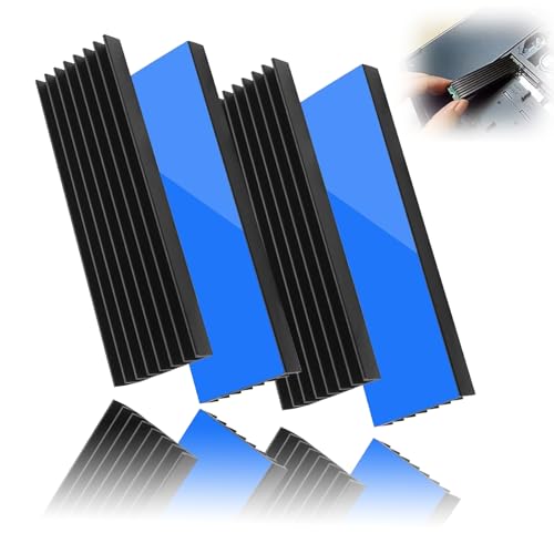 PC Kühlrippen Kühler-Set, 4 Stück Aluminium Kühlkörper mit Thermoklebeband Kühler Fin, Schwarz Kühlkörper mit wärmeleitender für Verstärker Transistor Halbleiter, 70 mm x 22 mm x 6mm PC Kühlrippen Kühler-Set, 4 Stück Aluminium Kühlkörper mit Thermoklebeband Kühler Fin, Schwarz Kühlkörper mit wärmeleitender für Verstärker Transistor Halbleiter, 70 mm x 22 mm x 6mm von cuhostki