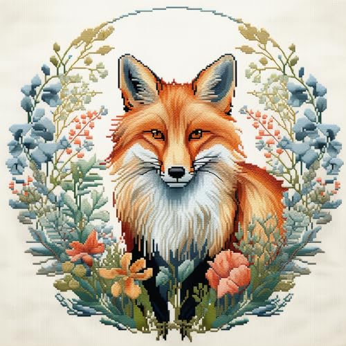 Cukol Fuchs Kreuzstich Set Vorgedruckt, Tiere Stickvorlagen Stickbilder Vorgedruckt Kreuzstich Stickpackungen Stickpackung Cross Stitch Embroidery Kit Stickset Sticken Set Erwachsene Anfänger 36x36 cm Cukol Fuchs Kreuzstich Set Vorgedruckt, Tiere Stickvorlagen Stickbilder Vorgedruckt Kreuzstich Stickpackungen Stickpackung Cross Stitch Embroidery Kit Stickset Sticken Set Erwachsene Anfänger 36x36 cm von cukol cukol