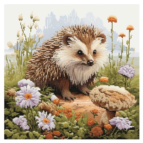 Cukol Igel Kreuzstich Set Vorgedruckt, Tiere Stickvorlagen Stickbilder Vorgedruckt Kreuzstich Stickpackungen Stickpackung Cross Stitch Embroidery Kit Stickset Sticken Set Erwachsene Anfänger 40x40 cm Cukol Igel Kreuzstich Set Vorgedruckt, Tiere Stickvorlagen Stickbilder Vorgedruckt Kreuzstich Stickpackungen Stickpackung Cross Stitch Embroidery Kit Stickset Sticken Set Erwachsene Anfänger 40x40 cm von cukol cukol