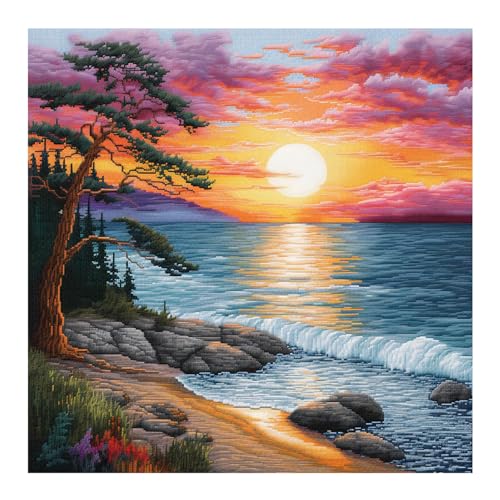 Cukol Kreuzstich Set Vorgedruckt Küstenlandschafts, Stickvorlagen Stickbilder Vorgedruckt Kreuzstich Stickpackungen Stickpackung Cross Stitch Embroidery Kit Stickset Sticken Set Erwachsene Anfänger Cukol Kreuzstich Set Vorgedruckt Küstenlandschafts, Stickvorlagen Stickbilder Vorgedruckt Kreuzstich Stickpackungen Stickpackung Cross Stitch Embroidery Kit Stickset Sticken Set Erwachsene Anfänger von cukol cukol