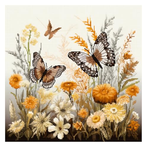 Cukol Schmetterling Kreuzstich Set Vorgedruckt, Tiere Stickvorlagen Stickbilder Vorgedruckt Kreuzstich Stickpackungen Stickpackung Cross Stitch Embroidery Kit Stickset Sticken Set Erwachsene Anfänger Cukol Schmetterling Kreuzstich Set Vorgedruckt, Tiere Stickvorlagen Stickbilder Vorgedruckt Kreuzstich Stickpackungen Stickpackung Cross Stitch Embroidery Kit Stickset Sticken Set Erwachsene Anfänger von cukol cukol