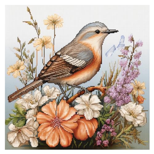 Cukol Vogel Kreuzstich Set Vorgedruckt, Tiere Stickvorlagen Stickbilder Vorgedruckt Kreuzstich Stickpackungen Stickpackung Cross Stitch Embroidery Kit Stickset Sticken Set Erwachsene Anfänger 40x40 cm Cukol Vogel Kreuzstich Set Vorgedruckt, Tiere Stickvorlagen Stickbilder Vorgedruckt Kreuzstich Stickpackungen Stickpackung Cross Stitch Embroidery Kit Stickset Sticken Set Erwachsene Anfänger 40x40 cm von cukol cukol