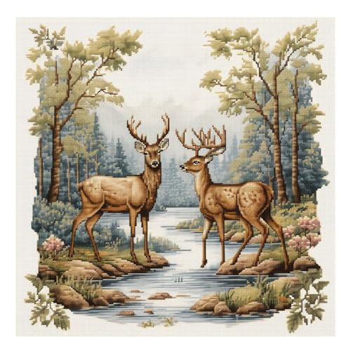 cukol cukol Kreuzstich Set Vorgedruckt Hirsch, Stickvorlagen Stickbilder Vorgedruckt Kreuzstich Stickpackungen Stickpackung Tier Cross Stitch Embroidery Kit Stickset Sticken Set Erwachsene Anfänger cukol cukol Kreuzstich Set Vorgedruckt Hirsch, Stickvorlagen Stickbilder Vorgedruckt Kreuzstich Stickpackungen Stickpackung Tier Cross Stitch Embroidery Kit Stickset Sticken Set Erwachsene Anfänger von cukol cukol
