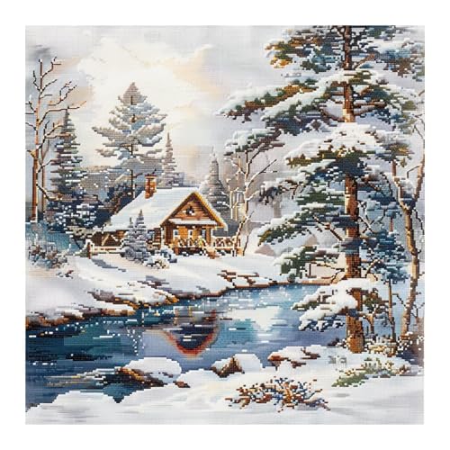 cukol cukol Kreuzstich Set Vorgedruckt Schneelandschaft, Stickvorlagen Stickbilder Kreuzstich Stickpackungen Stickpackung Cross Stitch Embroidery Kit Stickset Sticken Set Erwachsene Anfänger cukol cukol Kreuzstich Set Vorgedruckt Schneelandschaft, Stickvorlagen Stickbilder Kreuzstich Stickpackungen Stickpackung Cross Stitch Embroidery Kit Stickset Sticken Set Erwachsene Anfänger von cukol cukol