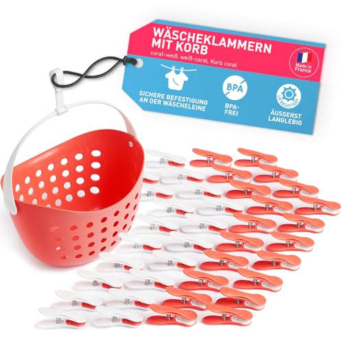 culiclean Wäscheklammern stabil ohne Abdruck Soft Clips mit Wäscheklammernkorb 40 Stück mit Wäscheklammernkorb/Coral weiß weiß Coral Korb Coral Henkel weiß Korb statt Beutel culiclean Wäscheklammern stabil ohne Abdruck Soft Clips mit Wäscheklammernkorb 40 Stück mit Wäscheklammernkorb/Coral weiß weiß Coral Korb Coral Henkel weiß Korb statt Beutel von culiclean