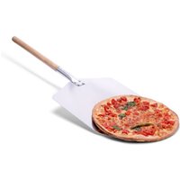 Pizzaschaufel aus Aluminium/Holz, 35,5 x 30,5cm, Stiel 43cm von culinario