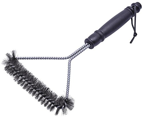 culinario BBQ dreiseitige Edelstahl Grillbürste, Reinigungsbürste 28 x 16 cm, mit schwarzem Kunststoffgriff culinario BBQ dreiseitige Edelstahl Grillbürste, Reinigungsbürste 28 x 16 cm, mit schwarzem Kunststoffgriff von culinario