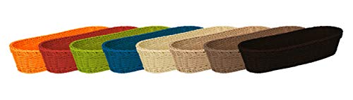 culinario Brotkorb in Weidenkorb-Optik, länglich, 37 x 15 x 8 cm, farblich sortiert von culinario