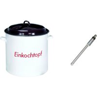 culinario Einkochtopf-Set, Einkocher mit Thermometer, 28 Liter, für alle Herdarten von culinario