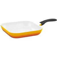 culinario Grillpfanne, 28 x 28 cm, gelb, antihaft-cerathermplus-Beschichtung und induktionsgeeignet von culinario