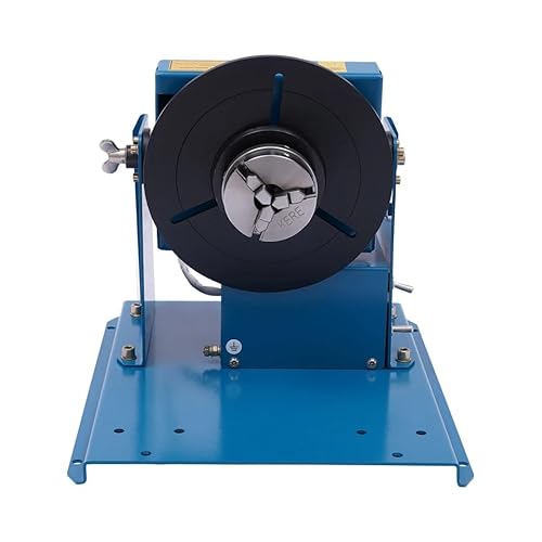 10 kg Dreh-Schweißpositionierer, Positionierungsdrehtisch 0-90 ° Drehfutter mit 3 Backen, tragbare Positionierungsmaschine 1-12 U/min 10 W zum Schneiden Schleifen Zusammenbauen Testen von cunnyend