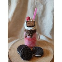 Neu Mini-Milkshake Ein Stück Fake Deko Küchendeko Geschenk Geldgeschenk von cupcakesfuerdich