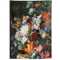 Antiker Blumenmalerei Wandteppich, Frühlingsblumen Stillleben Druck Wandbehang, Cottagecore Blumenästhetik Wohnkultur von curatedbotanicals