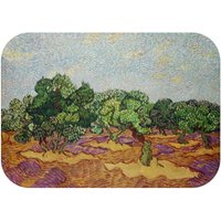 Van Gogh Olivenbäume Druck Badematte, Landschaft Malerei Nicht Rutsch Bad Dekor, Dekor von curatedbotanicals