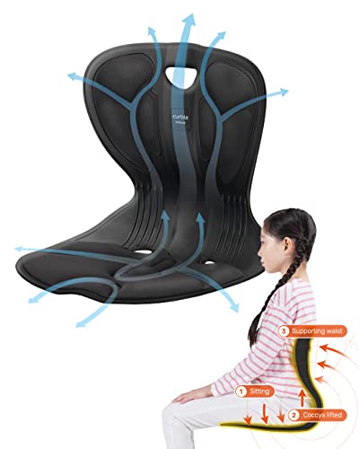 Hilft bei der Sitzhaltung Curble Chair – Modell: Comfy – Schwarz Hilft bei der Sitzhaltung Curble Chair – Modell: Comfy – Schwarz von curble