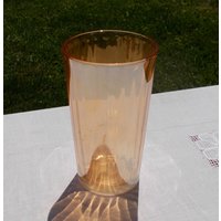 Eine 30Er Jeannette Glas Tumbler Säule Optik Muster Ringelblume Eine 30Er Jeannette Glas Tumbler Säule Optik Muster Ringelblume von curioscity