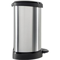 curver DECOBIN Mülleimer 20,0 l silbermetallic von curver