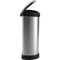 curver Mülleimer 40,0 l silbermetallic von curver