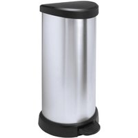 curver Mülleimer 40,0 l silbermetallic von curver