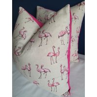 Flamingo Kissenhülle Mit Rosa Samt | Rosa von cushionshark
