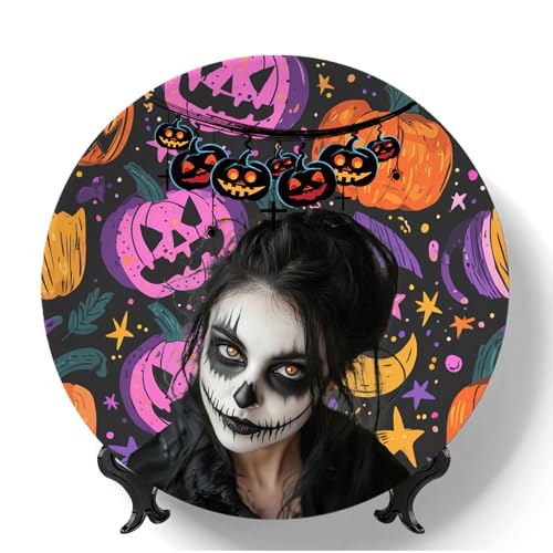 Individuell gestaltete Keramikteller, personalisierte Keramikteller mit Bild/Text, dekorative Teller für Halloween, Weihnachten, Jubiläen, Hochzeiten, Erinnerungsgeschenke für Paare, Familien und Freu Individuell gestaltete Keramikteller, personalisierte Keramikteller mit Bild/Text, dekorative Teller für Halloween, Weihnachten, Jubiläen, Hochzeiten, Erinnerungsgeschenke für Paare, Familien und Freu von custyoulife
