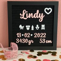 Baby Geburt Geschenk Name Personalisiert Für Letterboard Baby Geburt Geschenk Name Personalisiert Für Letterboard von cutedesignshopde