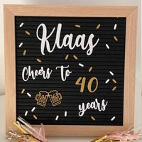 Cheers Birthday Set Personalisiert Schriftzug Für Letterboard Cheers Birthday Set Personalisiert Schriftzug Für Letterboard von cutedesignshopde