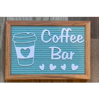 Coffee Bar Kaffee Latte Icons Für Letterboard von cutedesignshopde