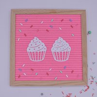 Cupcake Muffins Icon Set Letterboard Cupcake Muffins Icon Set Letterboard von cutedesignshopde