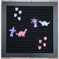 Dino Dinosaurier Icons Letterboard von cutedesignshopde