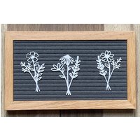 Frühlingsblumen Spring Flowers Icons Für Letterboard von cutedesignshopde