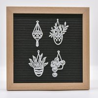 Hängepflanzen Blume Plants Icons Letterboard Hängepflanzen Blume Plants Icons Letterboard von cutedesignshopde
