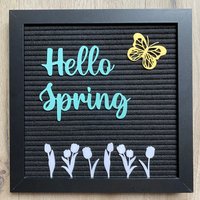 Hello Spring Frühling Tulpen Icons Für Letterboard von cutedesignshopde