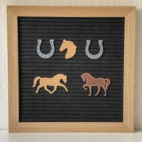 Pferd Pferde Horse Hufeisen Reiten Horselove Icons Letterboard Pferd Pferde Horse Hufeisen Reiten Horselove Icons Letterboard von cutedesignshopde