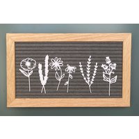 Wildblumen Blumen Spring Frühling Icons Für Letterboard von cutedesignshopde